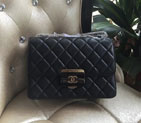 2016 Chanel Black Sheepskin Leather Chain shoulder Flap bag A93222 A93222