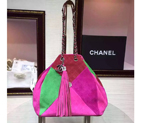 2016 Chanel Bucket Bag Genuine Lambskin and Suede Leather A94021 A94021
