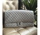 2016 Chanel CF Original Leather Travel Bags A21300 Silver A21300
