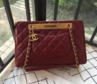 2016 Chanel Classic Coco Bag Shoulder Burgundy Original sheepskin Leather A57357 Gold A57357