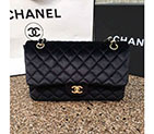 2016 Chanel Classic Flap Bag 1112 Original Black velvet with Gold 1112