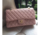 2016 Chanel Classic Flap Bag 1112 Original Caviar Leather Pink with Gold Hardware 1112