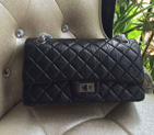 2016 Chanel Classic Flap Bag 2.55 Series Original Leather 1112 Black 1112