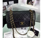 2016 Chanel Classic Flap Bag Original Calf Leather A92801 Black A92801
