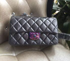 2016 Chanel Classic Flap Bag Original Leather A93133 Grey with Magic color Hardware A93133