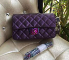 2016 Chanel Classic Flap Bag Original Leather A93133 Purple with Magic color Hardware A93133