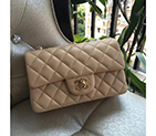 2016 Chanel Classic Flap Bags Original Sheepskin leather 1116 in Apricot with Gold hardware 1116