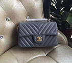 2016 Chanel Classic Flap Bags Original Sheepskin leather 1116 in Grey with Gold hardware 1116
