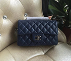 2016 Chanel Classic Flap Bags Original leather 1116 in Blue with Silver hardware 1116