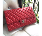2016 Chanel Clutch Original Sheepskin Leather A26001 Red A26001