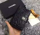 2016 Chanel Matelasse Bi-Fold Wallet Sheepskin Leather A50073 Black A50073