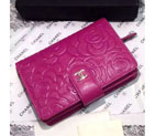 2016 Chanel Matelasse Bi-Fold Wallet Sheepskin Leather A50073 Rose A50073