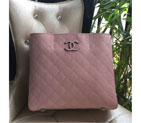 2016 Chanel Original Caviar Leather shoulder Tote Bag A1238 Pink A1238