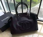 2016 Chanel Original Deer Leather Tote Bag A4746 Black A4746