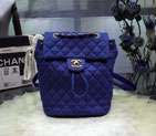 2016 Chanel Original Denim Fabric Backpack A91121 Blue A91121