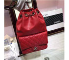 2016 Chanel Original Sheepskin Leather Backpack A94417 Red A94417