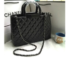 2016 Chanel Tote shoulder Bag Sheepskin Leather A8178 Black A8178