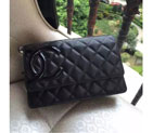 16 Chanel WOC A46646 Black Original Sheepskin Leather Mini Flap Bag A46646