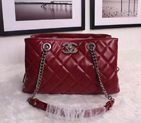 2016 Chanel shoulder Bag  Sheepskin Leather A70454 Claret A70454