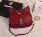 2016 Chanel shoulder bag Sheepskin Leather A36012 Burgundy A36012
