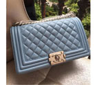 2016 LE Boy Chanel Flap Shoulder Bag Original Sheepskin Leather A67086 LightBlue A67086