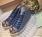 2016 Miu Miu Patent leather casual shoes with Diamonds