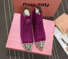 2016 Miu Miu women shoes in Nubuck Leather inside heel height 3.5 cm BMS0151