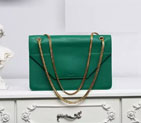 2016 Saint Laurent Shoulder Bag Original Cowhide leather 315680 Green