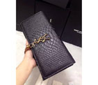 2016 YSL Dinner clutch shoulder bag 311288 Black with Bronze