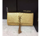 2016 YSL Dinner clutch shoulder bag 311288 Gold with Bronze