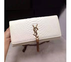 2016 YSL Dinner clutch shoulder bag 311288 White with Bronze