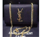 2016 YSL Monogramme Cross-body Clutch Shoulder Bag 311218 Black 311218