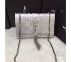 2016 YSL shoulder bag 311248 Silver with Silver