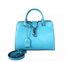 2016 Yves Saint Laurent  Cowhide leather Top Handle Bag Y2764 SkyBlue