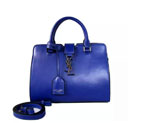 2016 Yves Saint Laurent Cowhide leather Top Handle Bag Y2764 Blue