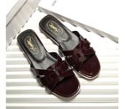 2016 Yves Saint Laurent women Flats Slippers in Patent leather