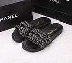 2016 chanle Slippers shoes in Calfskin leather with Chain CHW1075