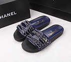 2016 chanle Slippers shoes in Calfskin leather with Chain CHW1074