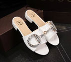 2016 gucci women Slippers in Calfskin leather with Rhinestone