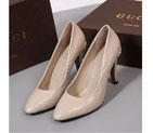 2016 gucci women high-heeled shoes in Calfskin leather 9CM
