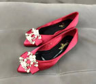 2016 new arrivals Flats shoes in Silk With Rhinestone buckle CHW0973
