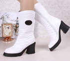 2016 new arrivals chanel Cowhide leather Casual boots CHW0870