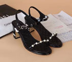 2016 new arrivals chanle Sandals in Calfskin leather Heel Height 7cm CHW1035