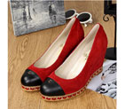 2016 new arrivals chanle wedge heel shoes CHW0990