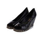 2016 new arrivals chanle wedge heel shoes CHW0993