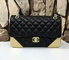 2017 Chanel Classic Flap Bag Black Original Sheepskin Leather 1112 Gold hardware 1112