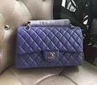 2017 Chanel Classic Flap Bag Lavender Original Sheepskin Leather 1112 Silver hardware 1112