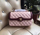 2017 Chanel Classic Flap Bag Pink Original Sheepskin Leather 1112 Gold hardware 1112