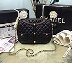 2017 Chanel Flap Bag Original Lambskin Leather A91386 Black A91386