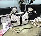 2017 Chanel Flap Bag Original Lambskin Leather A91386 White A91386